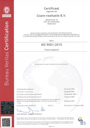 Certificaat   ISO 9001 2015